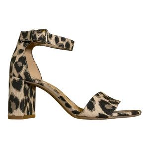 Leopard print sandals